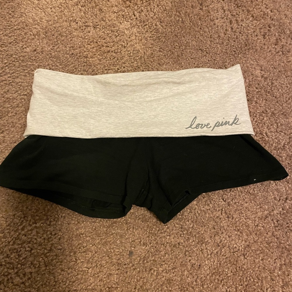 pink victoria’s secret yoga shorts